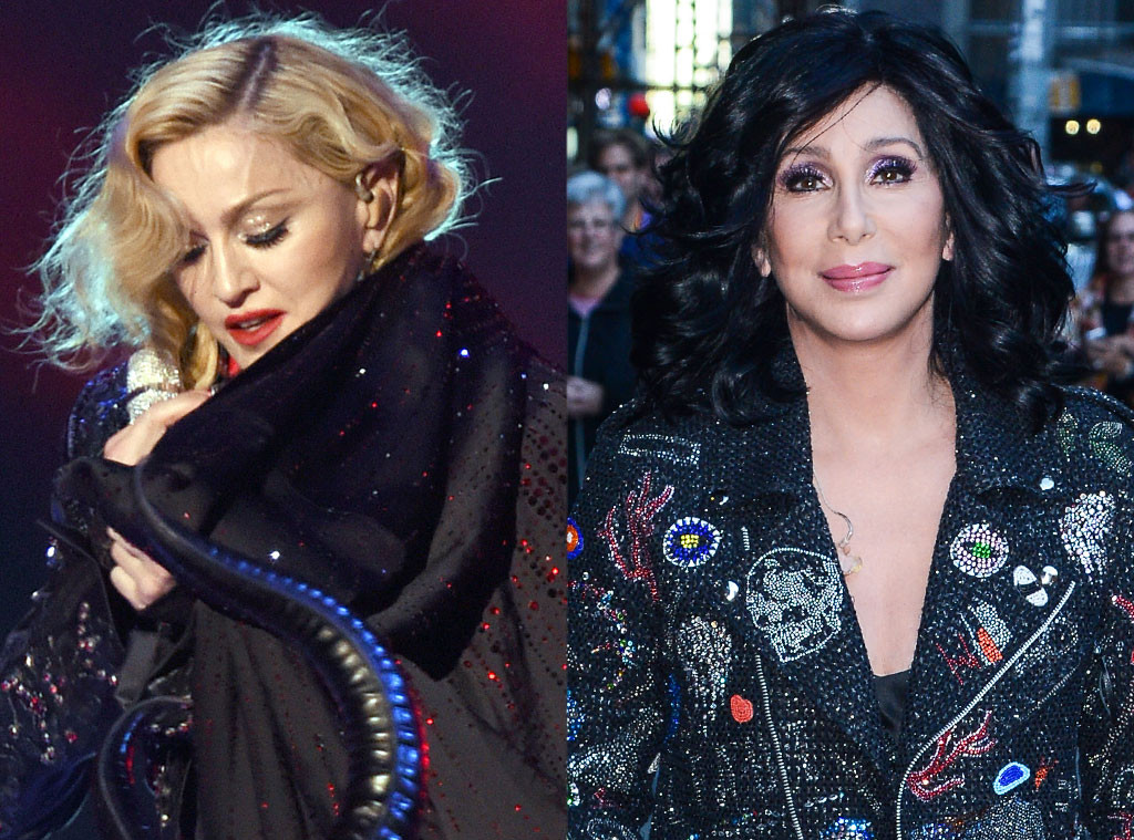 Cher Praises Madonna For Continuing Performance After Epic Fall E Online Uk